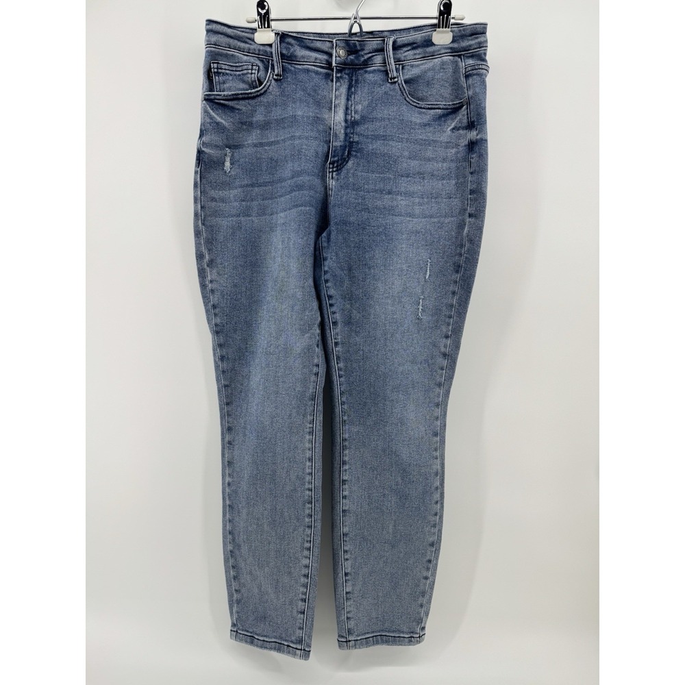 Judy Blue Jeans Women 11/30 Boho Babe Vintage High Rise Slim Fit‎ JB88617